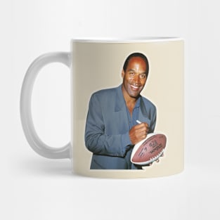 oj simpson fantasy football player Mug